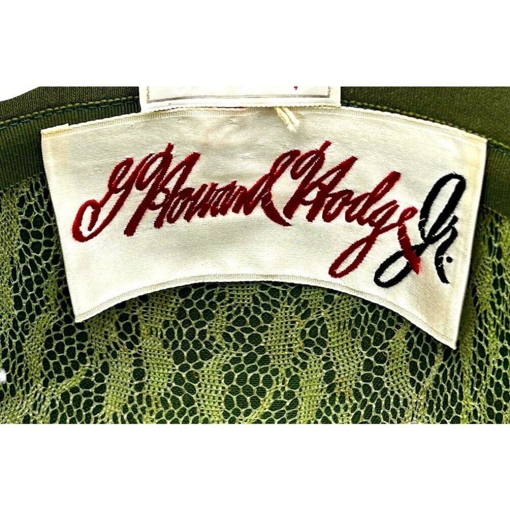 Vintage Womens Cloche Hat Peacok Feathers Irridescent G Howard Hodge Jr Flapper - Picture 6 of 11
